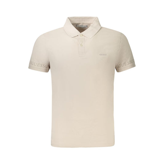 Beige Cotton Polo Shirt