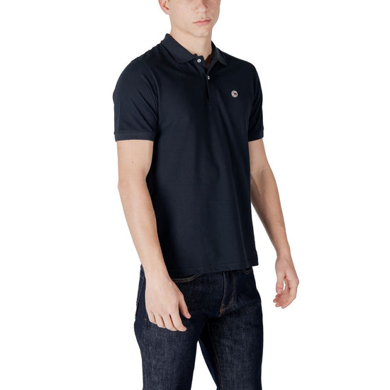 Blue Cotton Polo Shirt