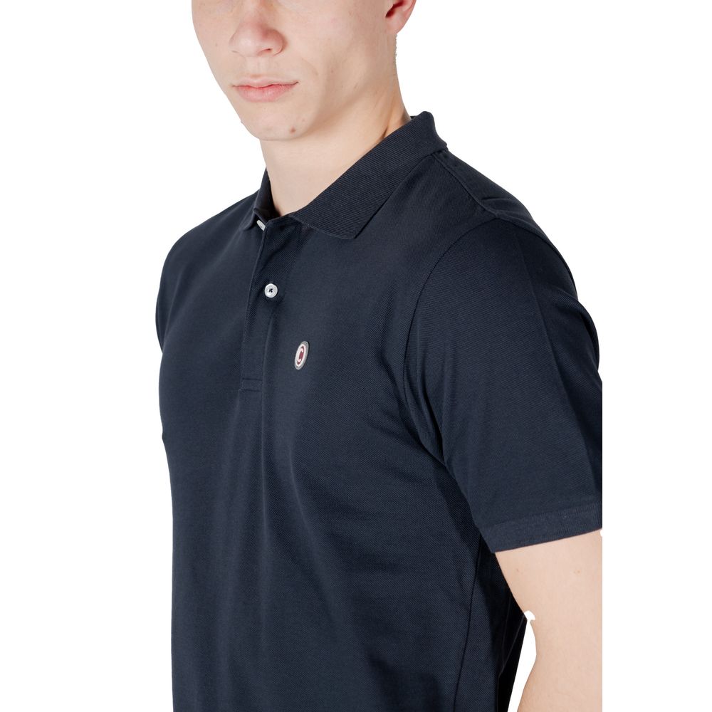 Blue Cotton Polo Shirt