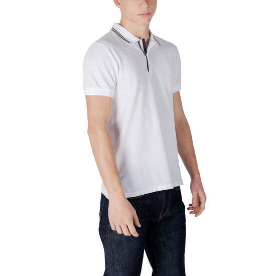 White Cotton Polo Shirt