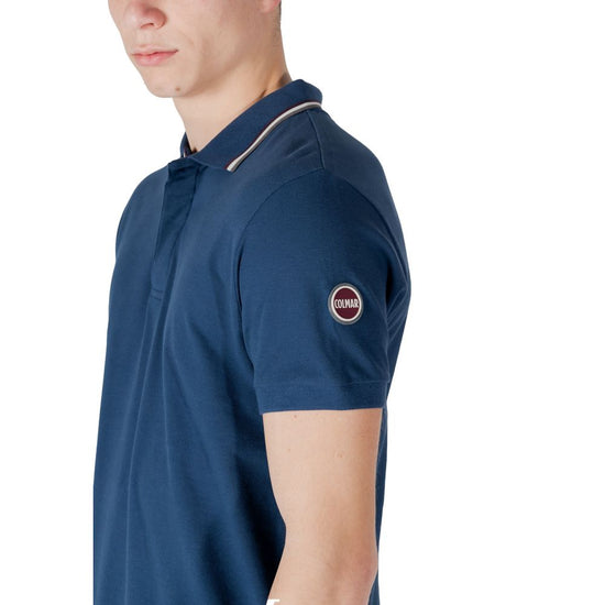 Blue Cotton Polo Shirt