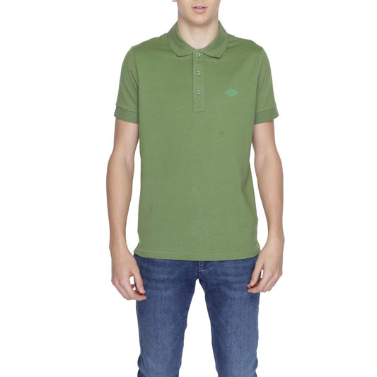 Green Cotton Polo Shirt