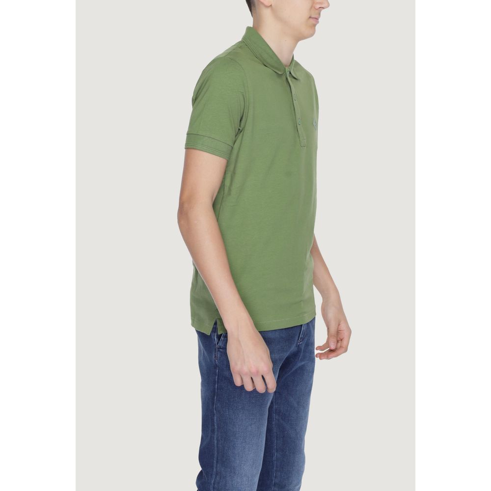 Green Cotton Polo Shirt