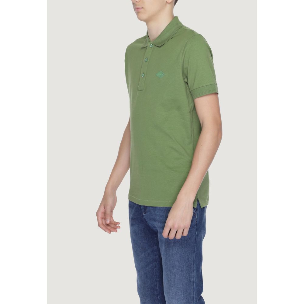 Green Cotton Polo Shirt