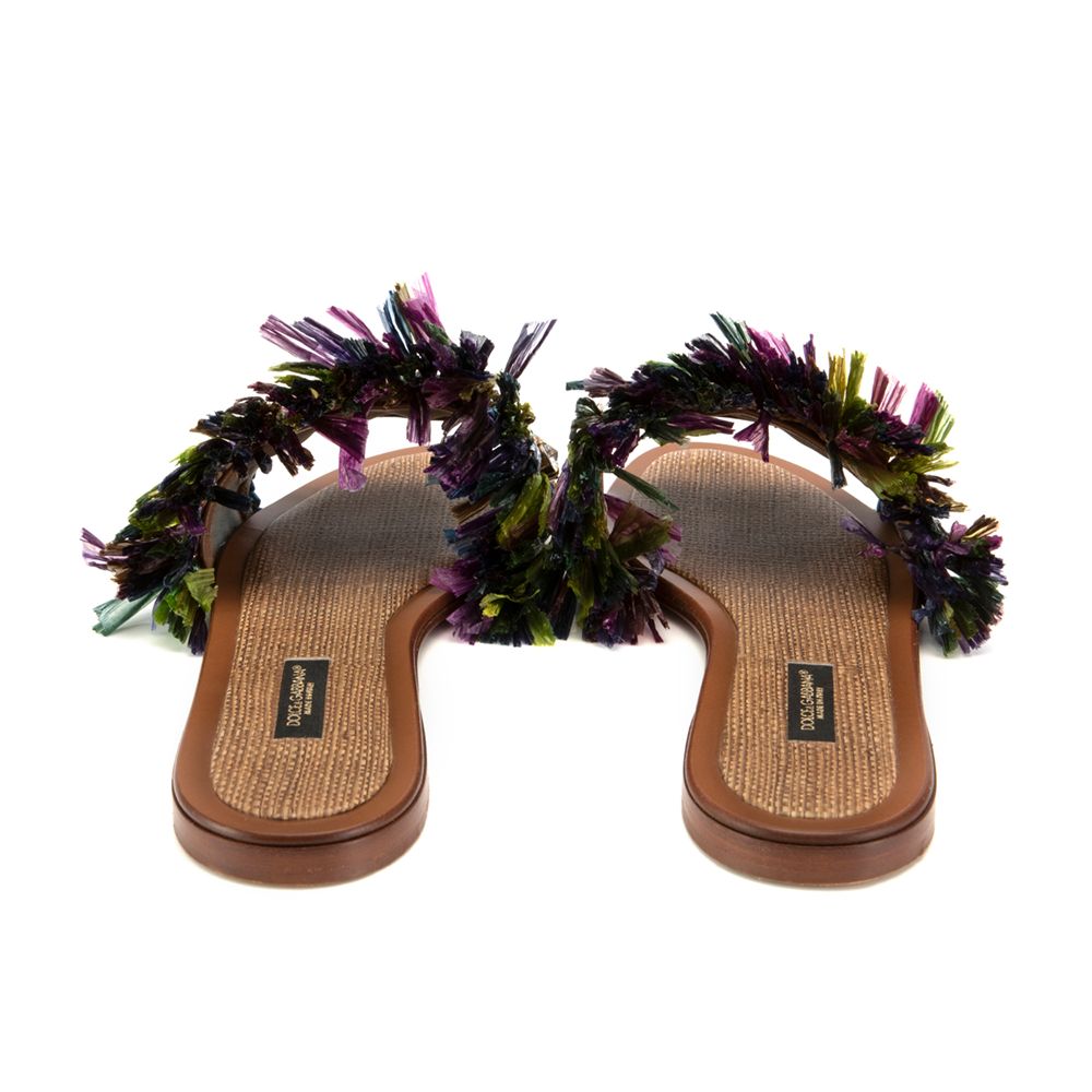 Multicolor Lambskin Women Sandal