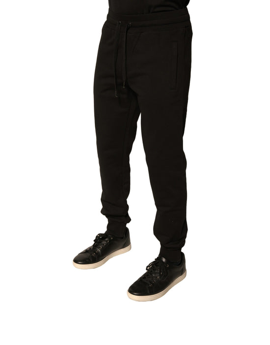 Black Cotton Jogger Men Sweatpants Pants