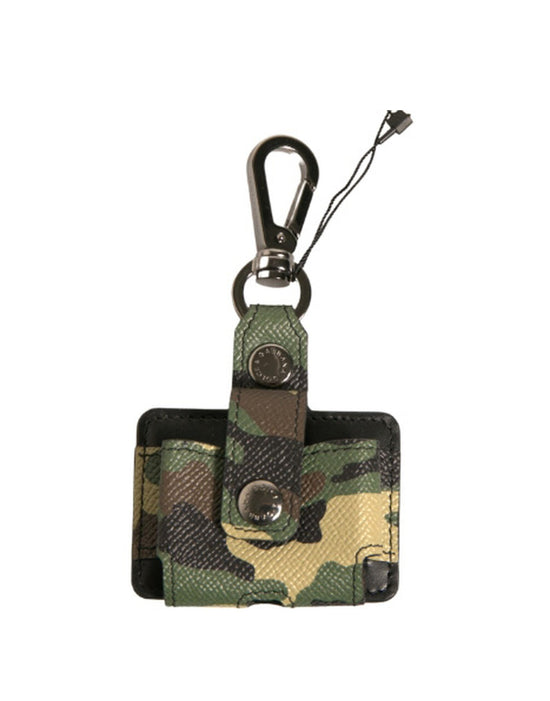 Multicolor Camouflage Leather Metal Airpods Case