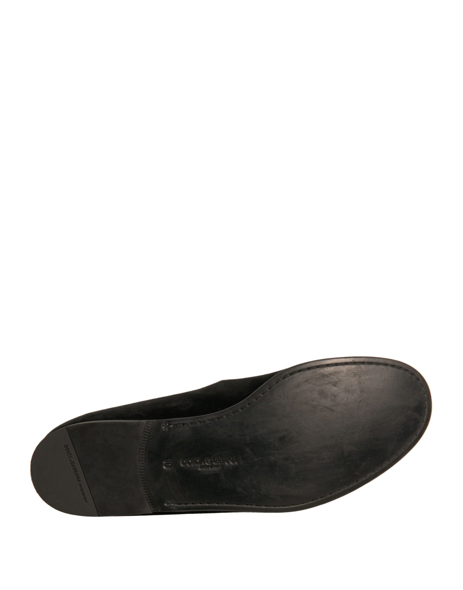 Black Velvet DG Logo Loafers Formal Shoes