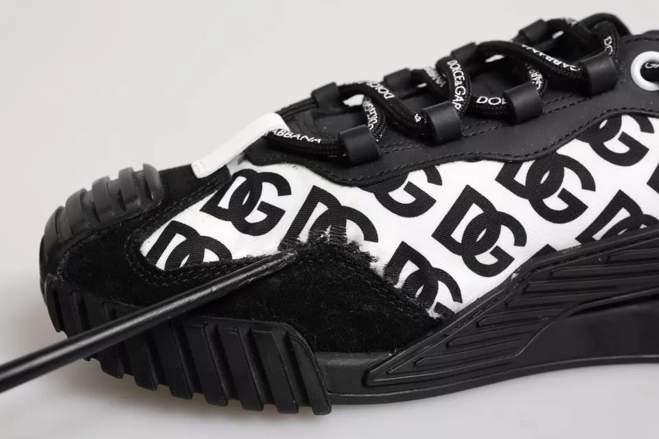 Black Logo Nylon Low Top NS1 Sneakers Shoes