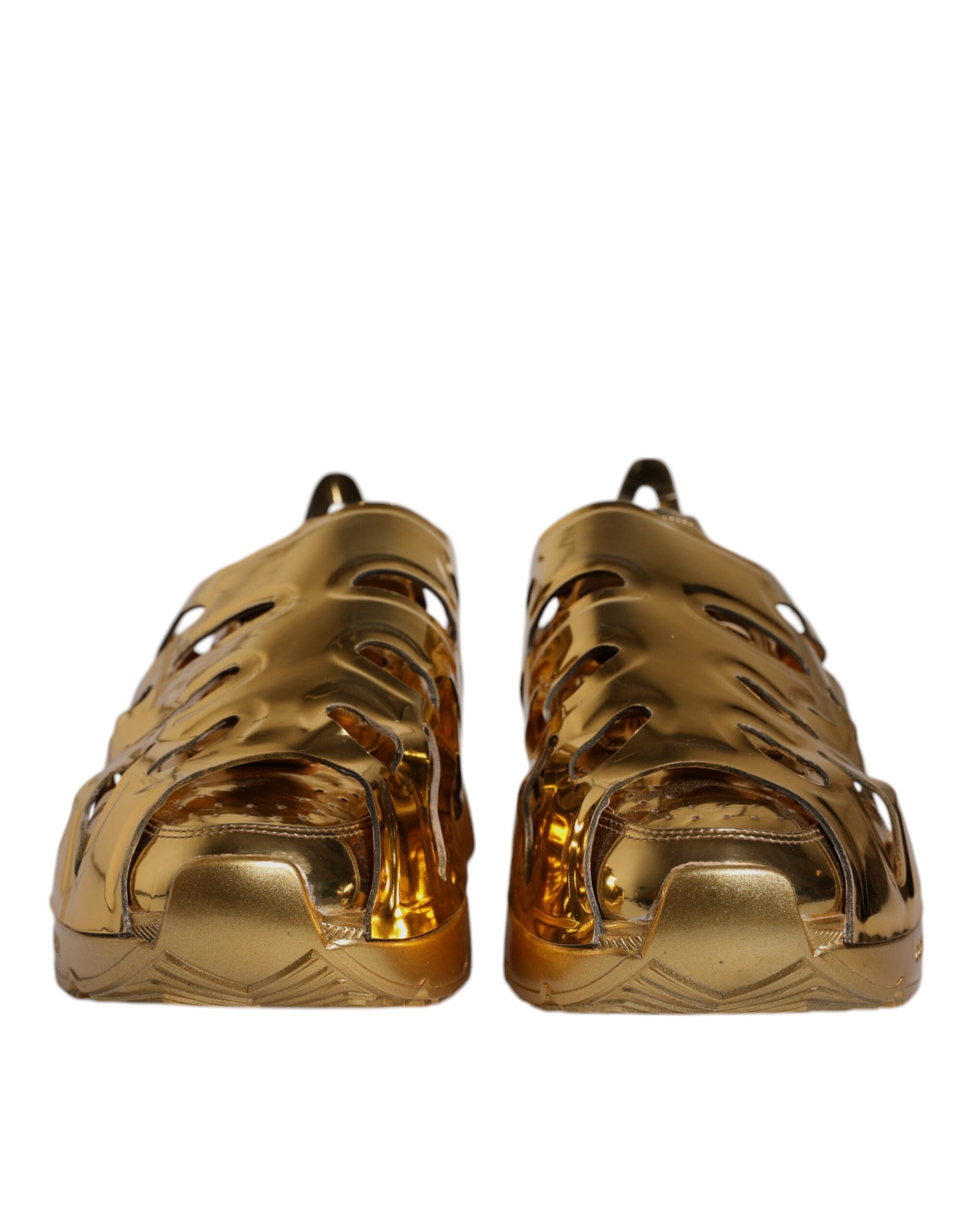 Gold Daymaster Leather Low Top Sneakers Shoes