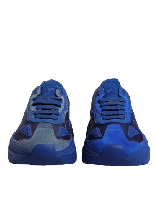 Blue Leather Daymaster Low Top Sneakers Shoes