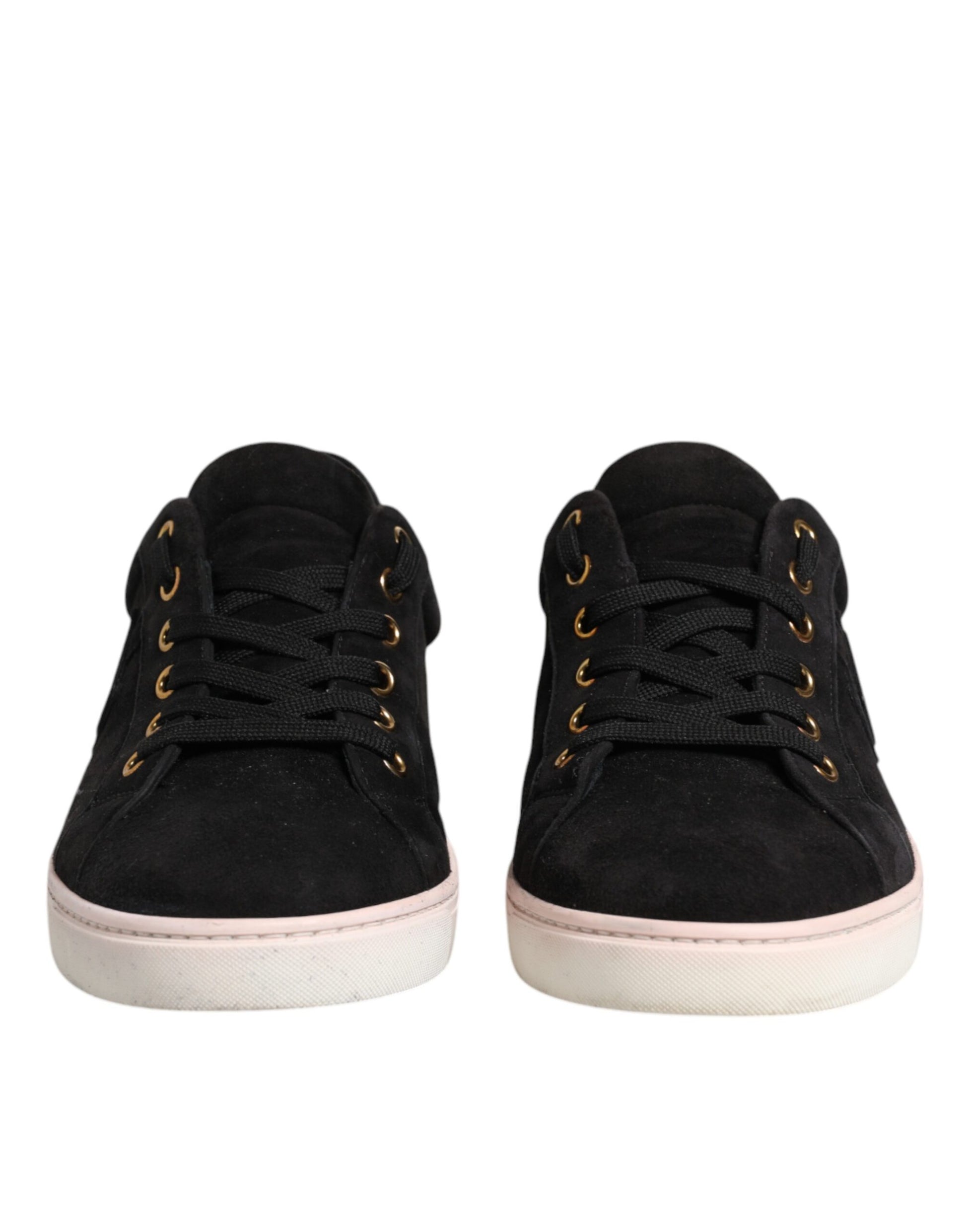 Black Logo Suede Leather Men Sneakers Shoes