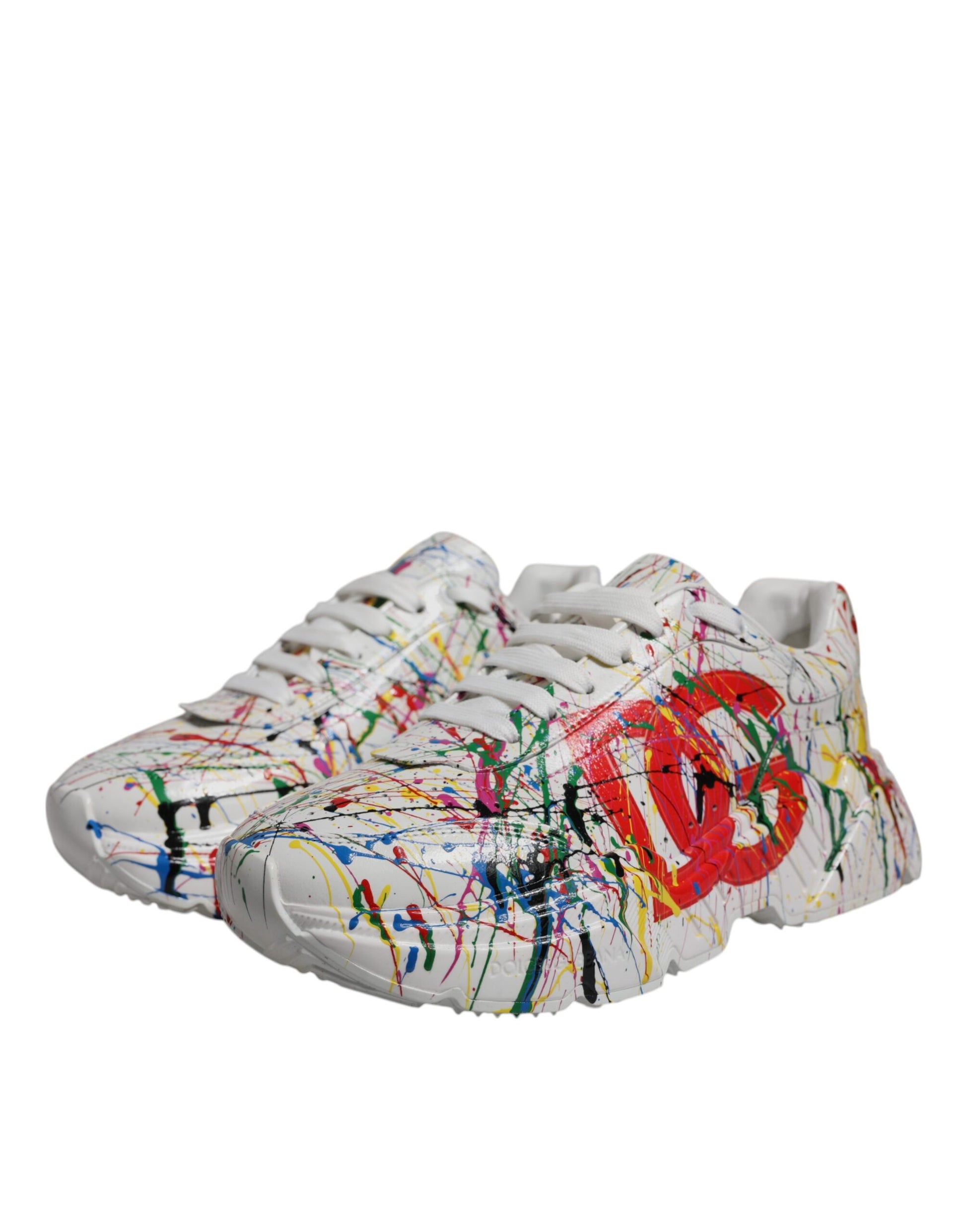 White Daymaster Hand Painted Sneakers Shoes