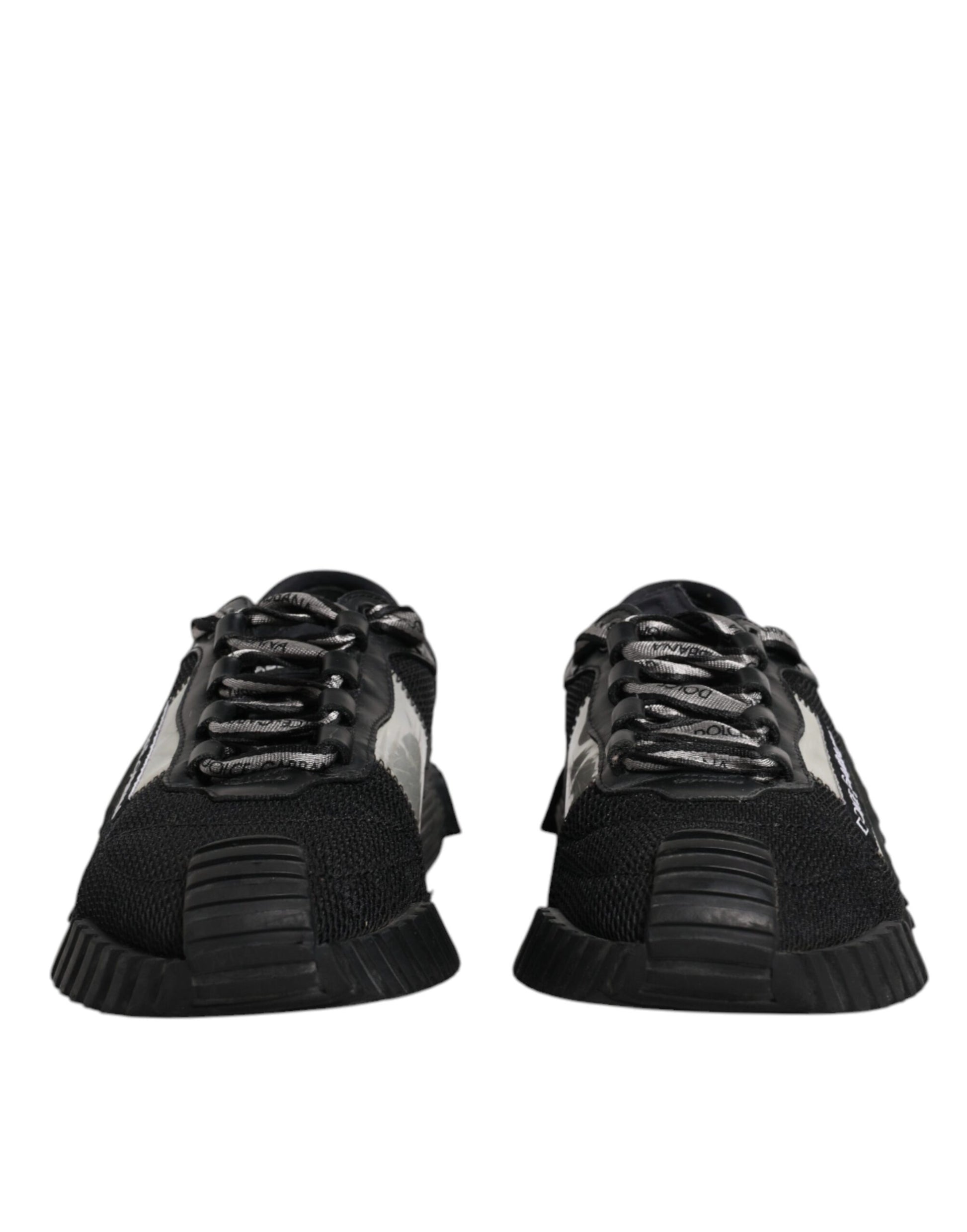 Black Nylon Lace Up Low Top NS1 Sneakers Shoes