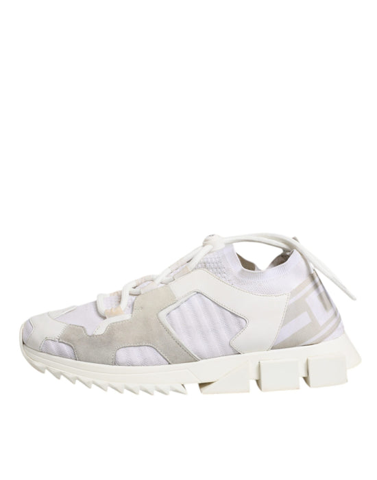 White Mesh Sorrento Trekking Sneakers Shoes