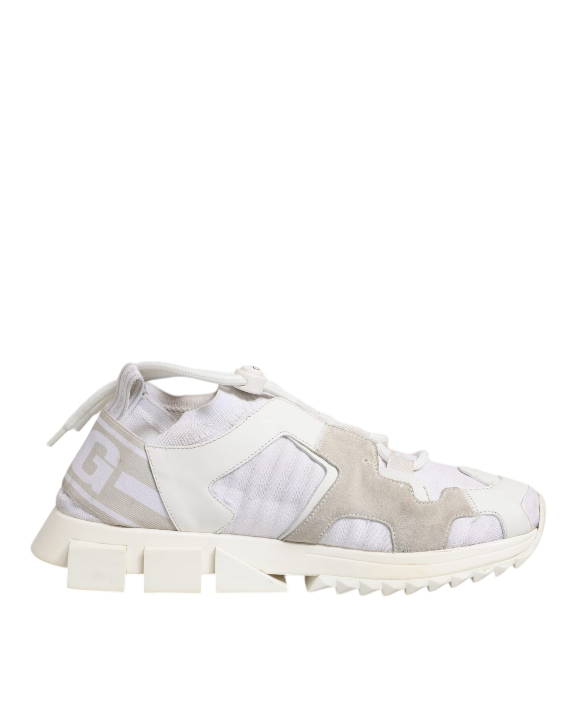 White Mesh Sorrento Trekking Sneakers Shoes