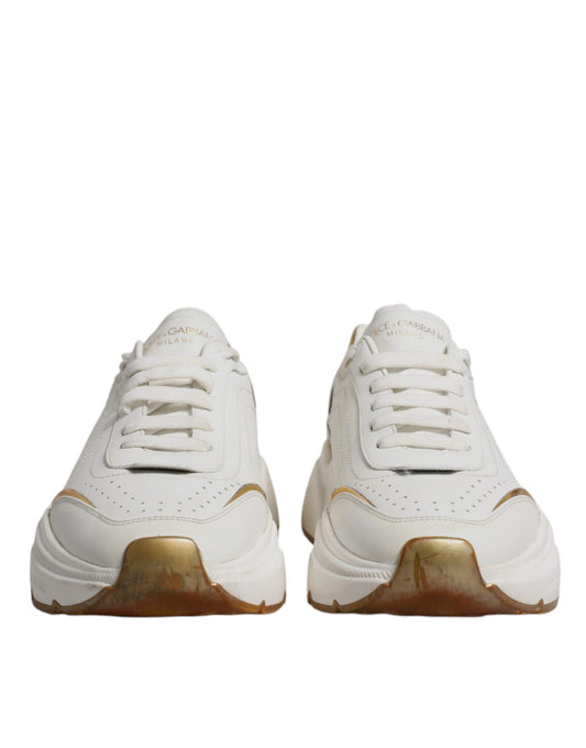 White Gold DAYMASTER Leather Sneakers Shoes