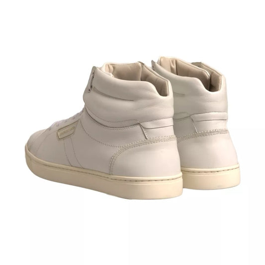 White London Logo High Top Sneakers Shoes