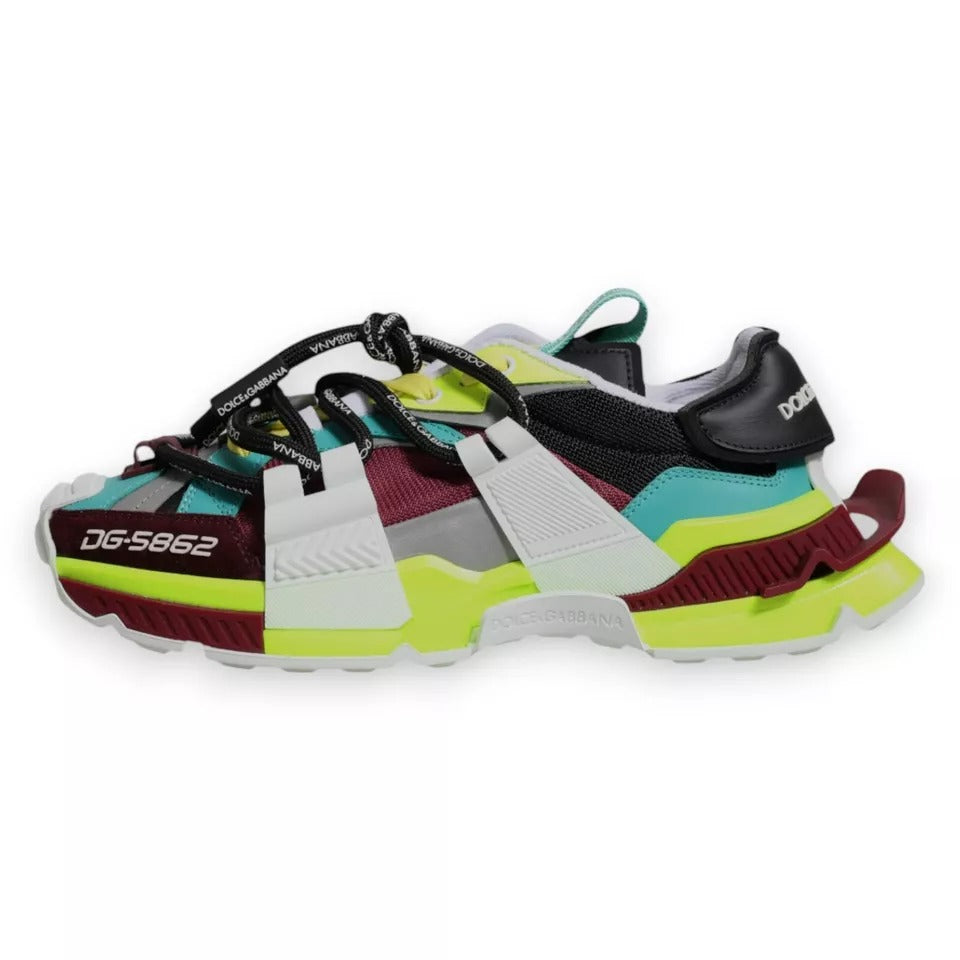 Multicolor Panelled Space Men Sneakers Shoes