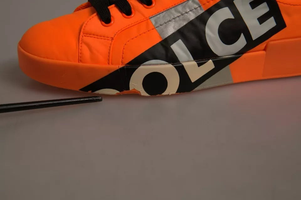 Orange Portofino Logo Tape Men Sneakers Shoes