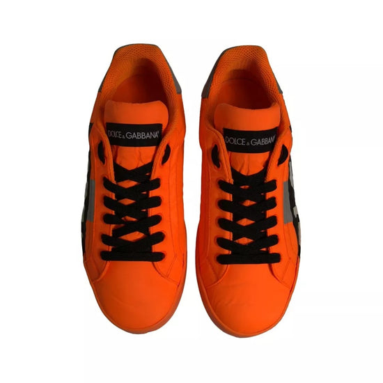 Orange Portofino Logo Tape Men Sneakers Shoes