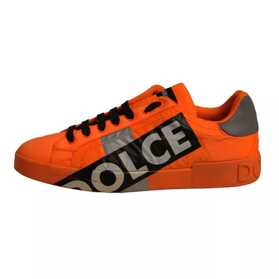 Orange Portofino Logo Tape Men Sneakers Shoes