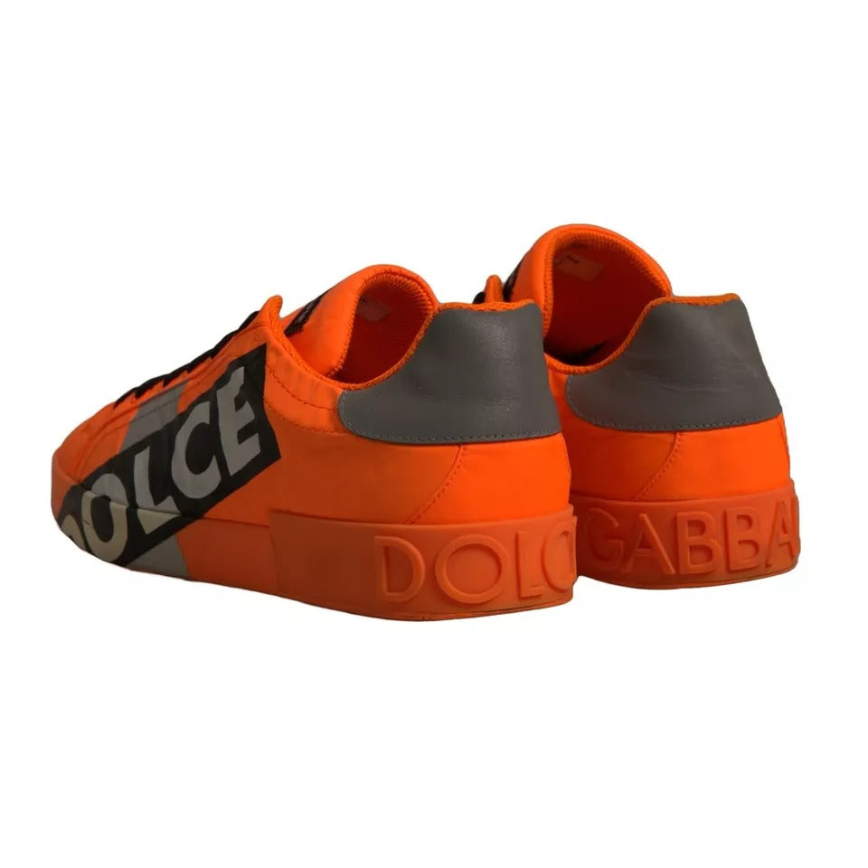 Orange Portofino Logo Tape Men Sneakers Shoes