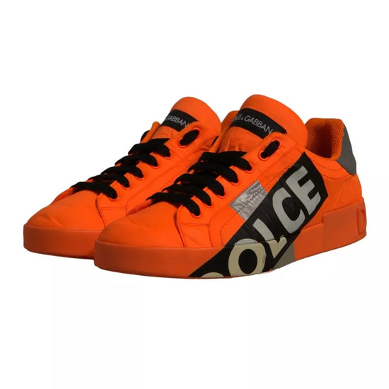 Orange Portofino Logo Tape Men Sneakers Shoes