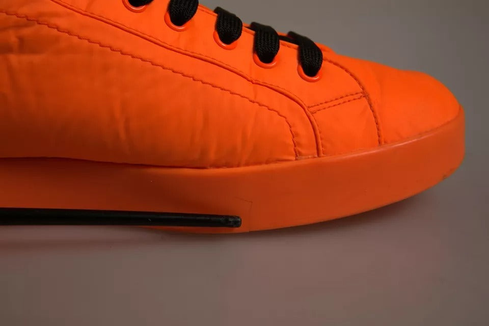 Orange Portofino Logo Tape Men Sneakers Shoes