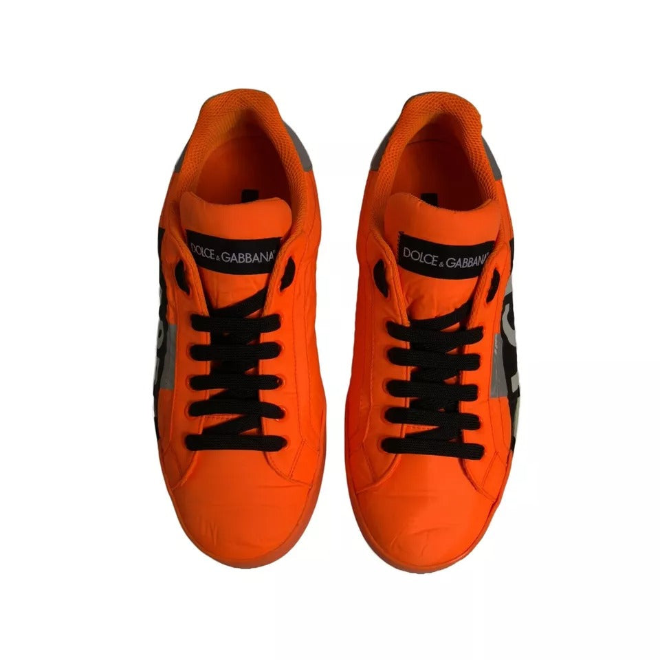 Orange Portofino Logo Tape Men Sneakers Shoes