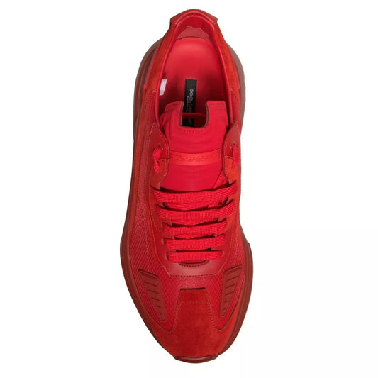 Red Leather Daymaster Low Top Sneakers Shoes