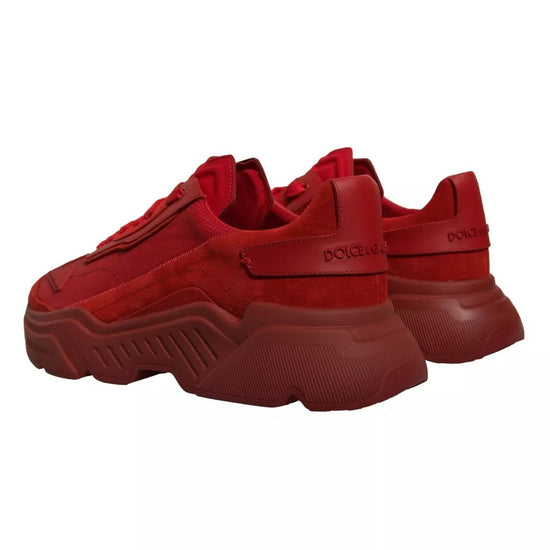 Red Leather Daymaster Low Top Sneakers Shoes