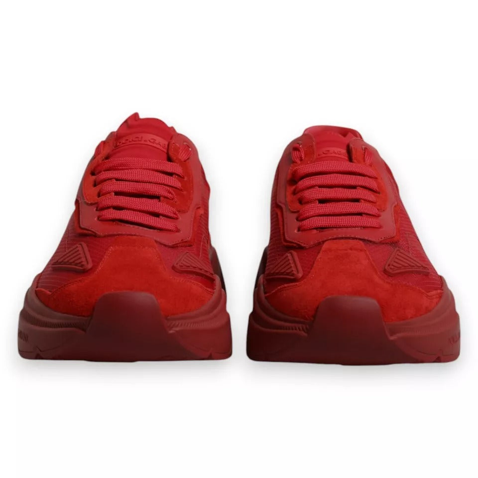 Red Leather Daymaster Low Top Sneakers Shoes