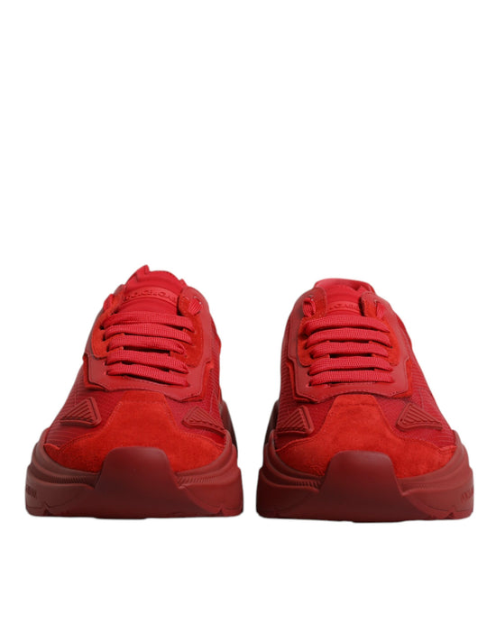 Red Leather Daymaster Low Top Sneakers Shoes