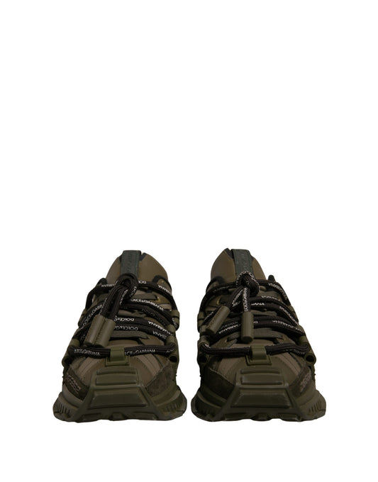 Military Green Space Low Top Sneakers Shoes