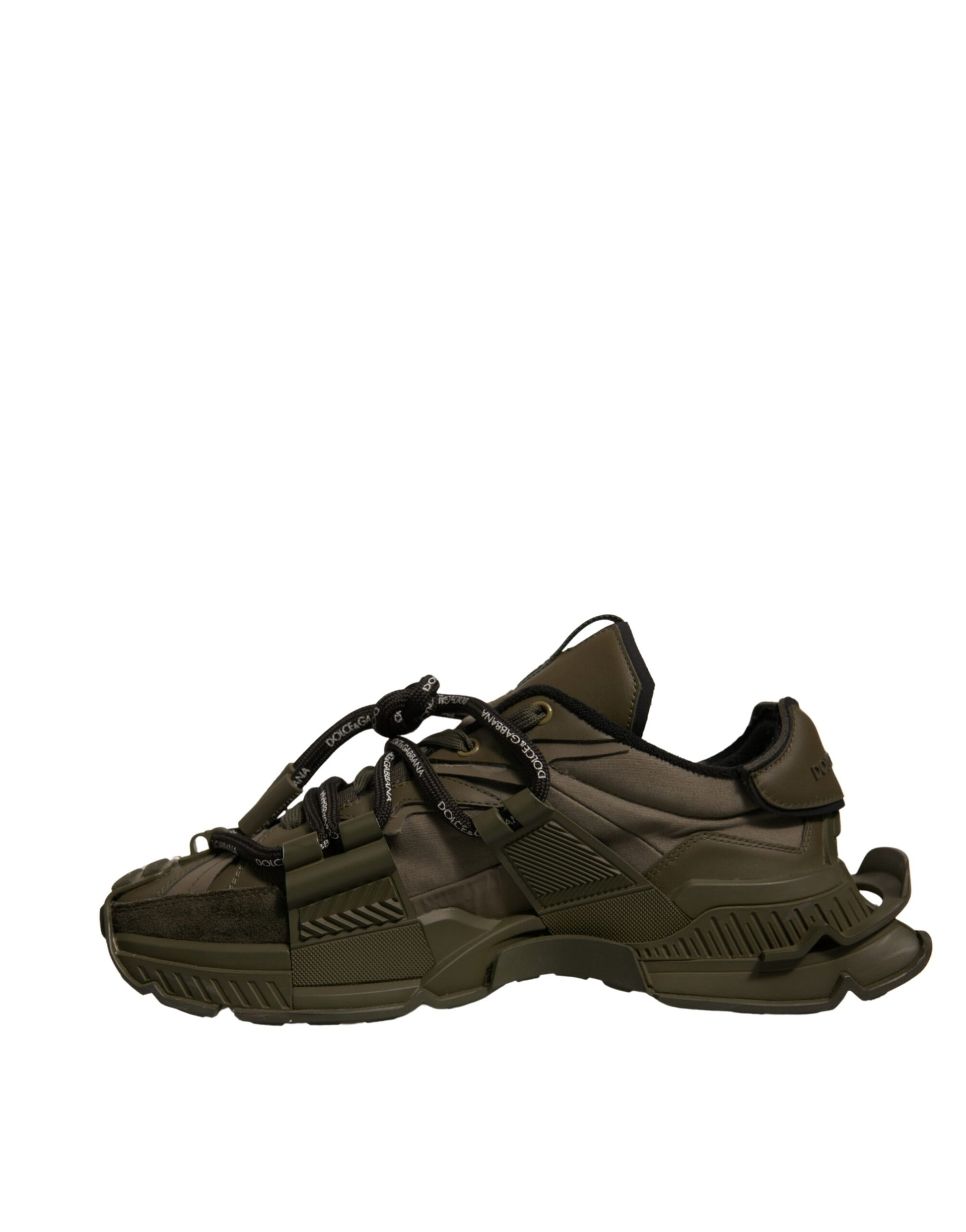 Military Green Space Low Top Sneakers Shoes