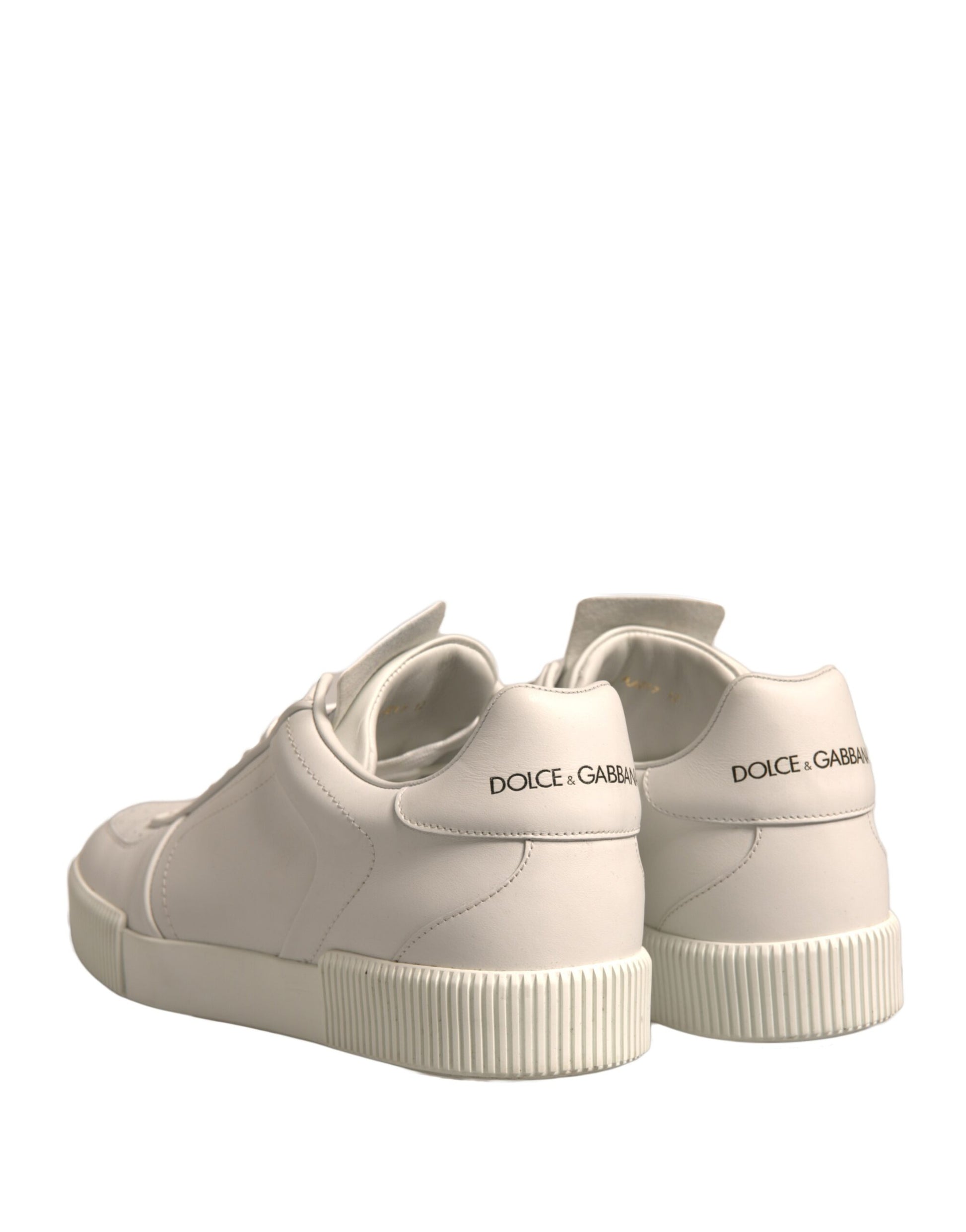 White Miami Leather Low Top Sneakers Shoes