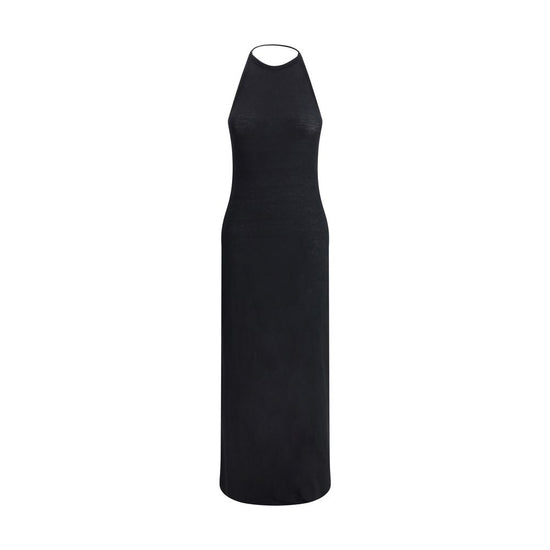 American neckline long Dress