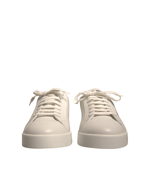 White Black Logo Portofino Sneaker Men Shoes