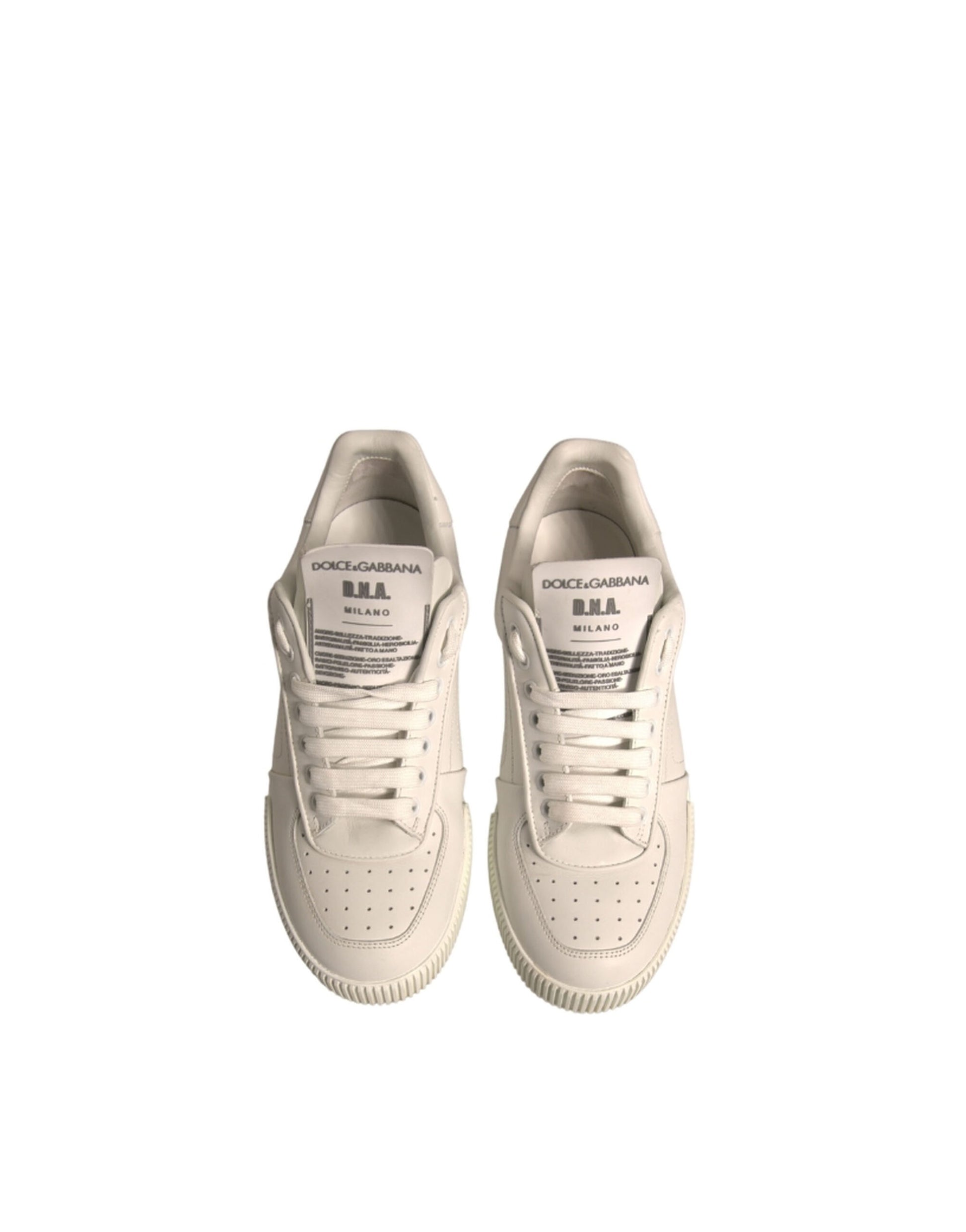 White Miami Leather Low Top Sneakers Shoes