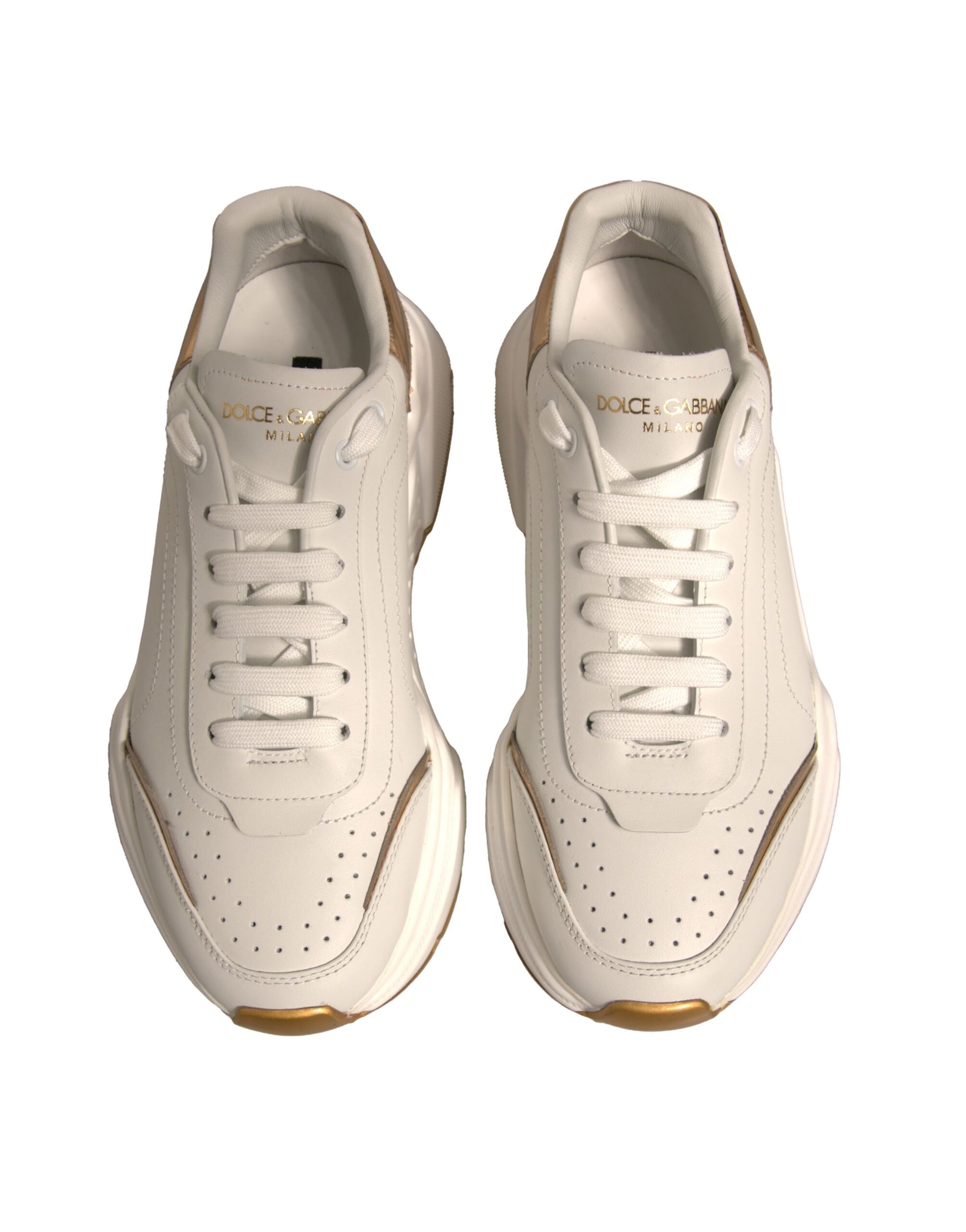 White Gold Daymaster Low Top Sneakers Shoes