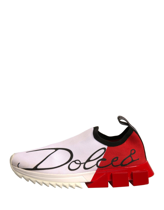 White Red Low Top Sorrento Sneakers Shoes