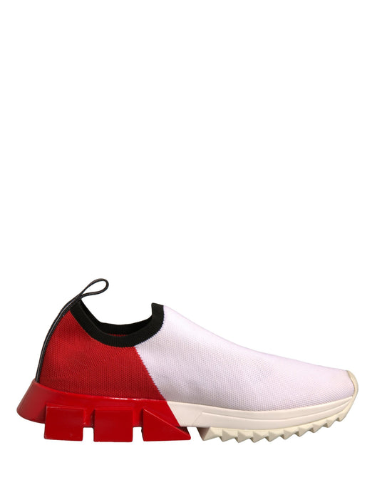 White Red Low Top Sorrento Sneakers Shoes