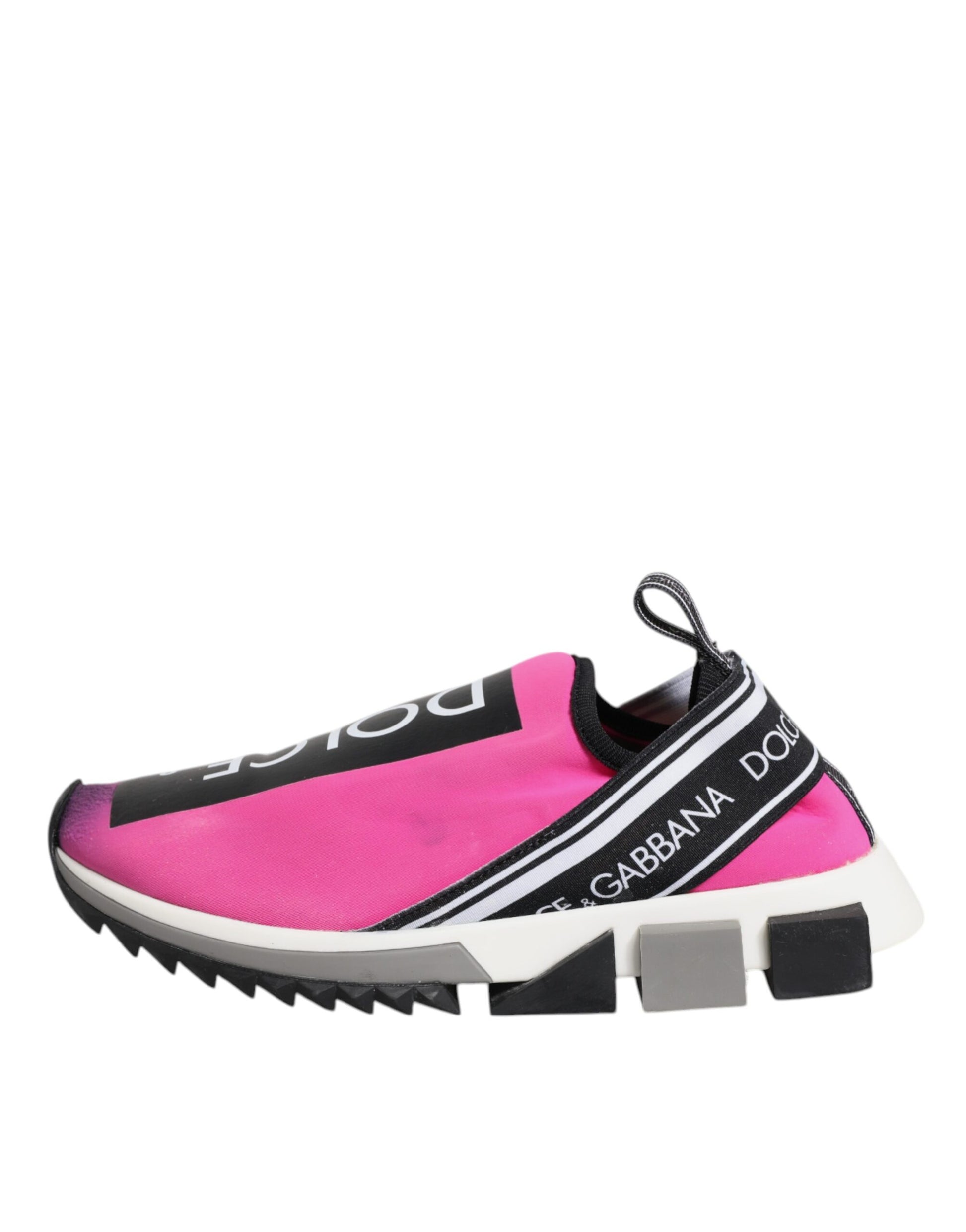 Fuchsia White Slip On Sorrento Sneakers Shoes