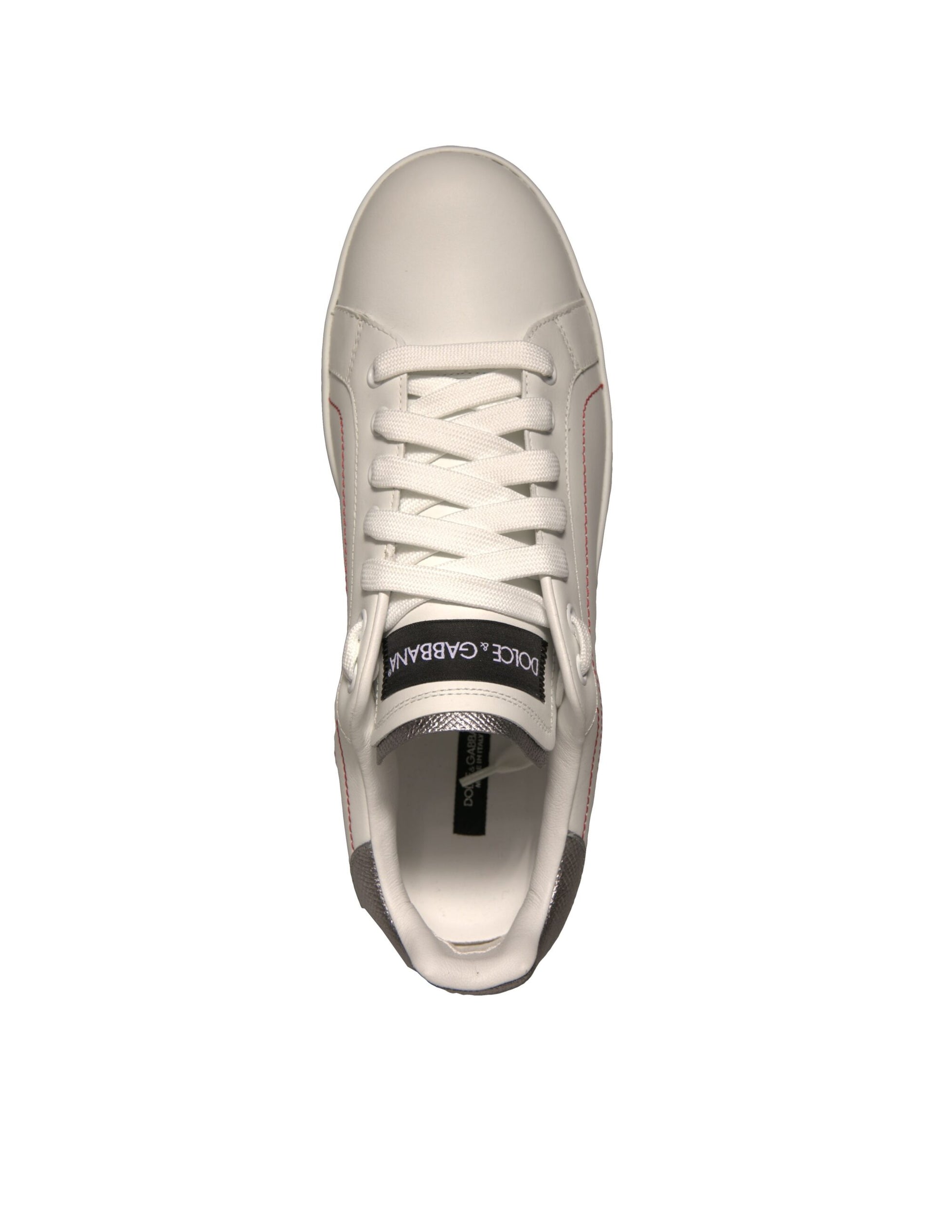 White Leather Classic Low Top Sneakers Shoes