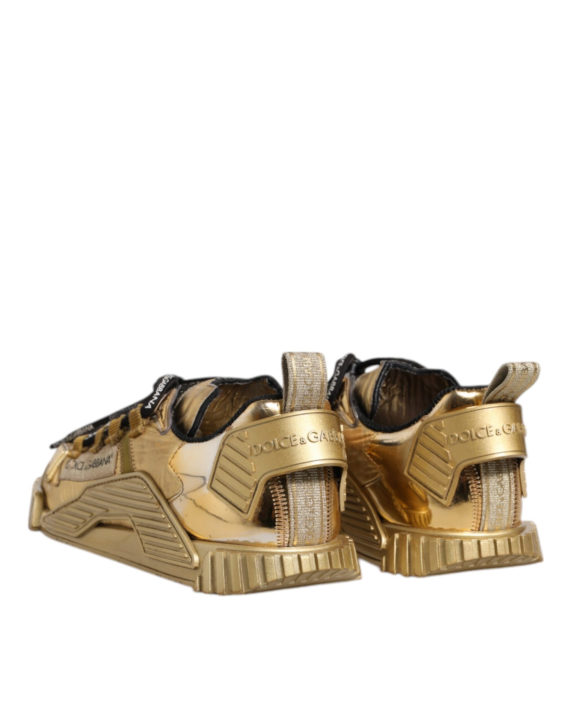 Gold Stretch Lace Up NS1 Sneakers Shoes