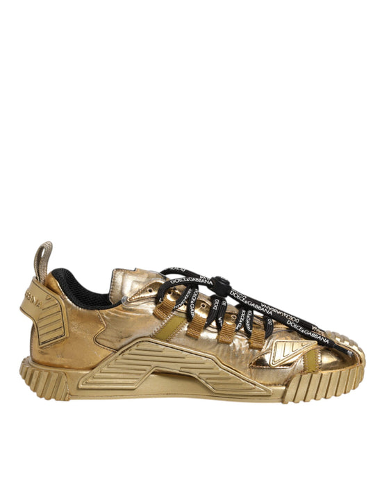 Gold Stretch Lace Up NS1 Sneakers Shoes