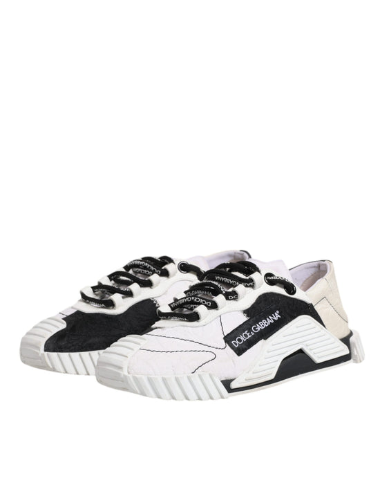 White Black NS1 Low Top Sneakers Shoes