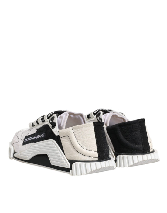 White Black NS1 Low Top Sneakers Shoes