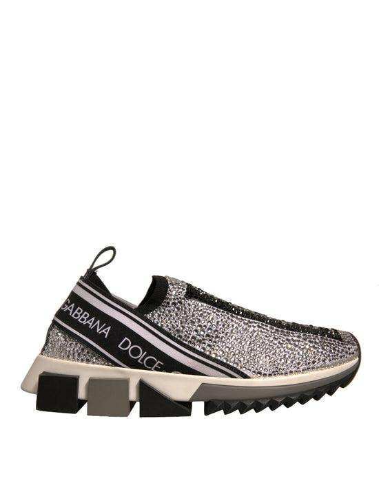 Silver Rhinestones Sorrento Sneakers Shoes